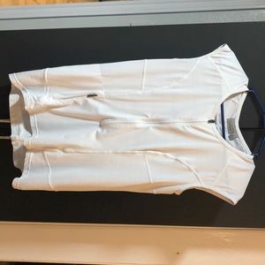 Athleta white bathing suit cover top or summer top